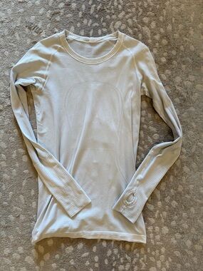 lululemon athletica white Long Sleeve Top